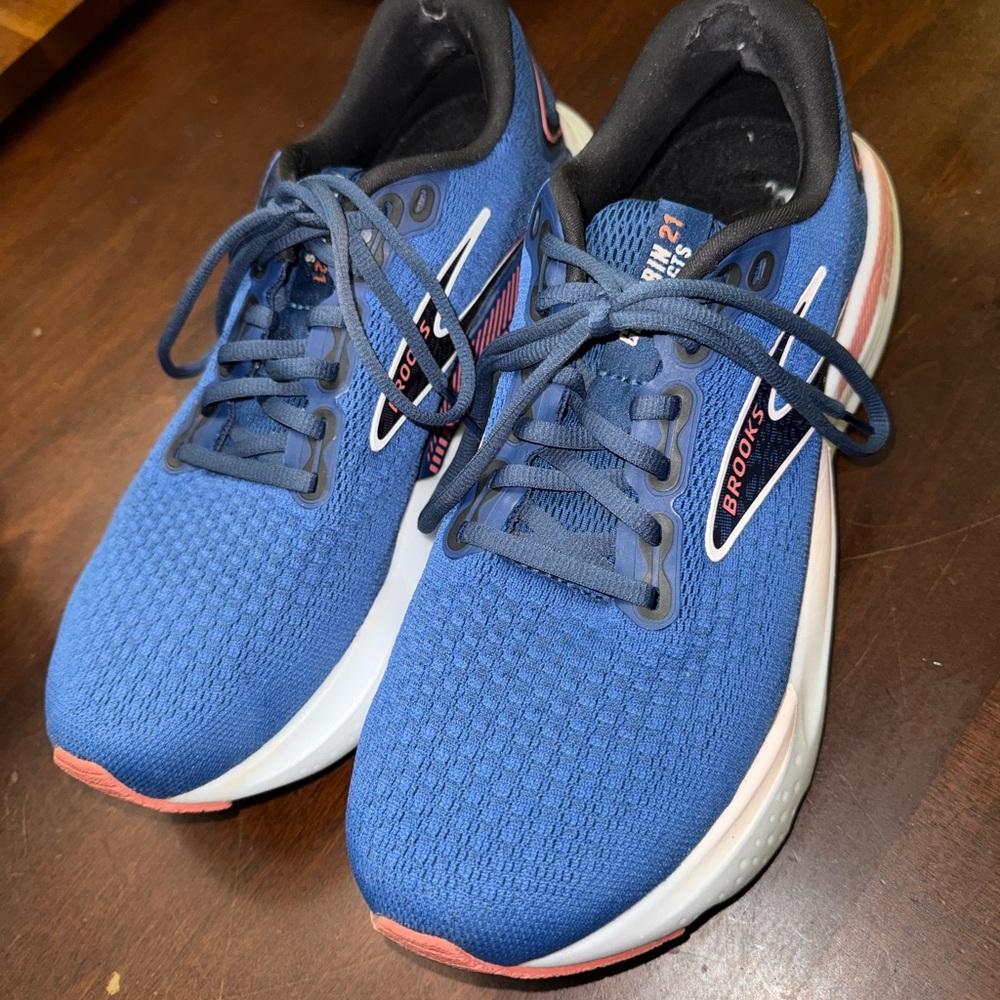Brooks Navy Pink Athletic Sneakers Women's 9.5 Glycerin GTS 21 - Picture 2 of 9
